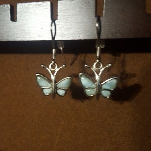 Fire & Ice Sterling Silver Earrings